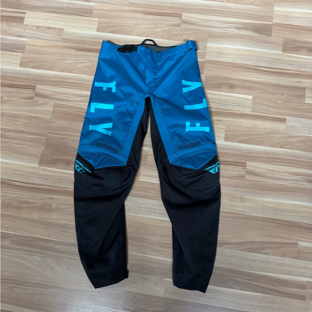 FLY Racing Blue & Black Motocross Pants